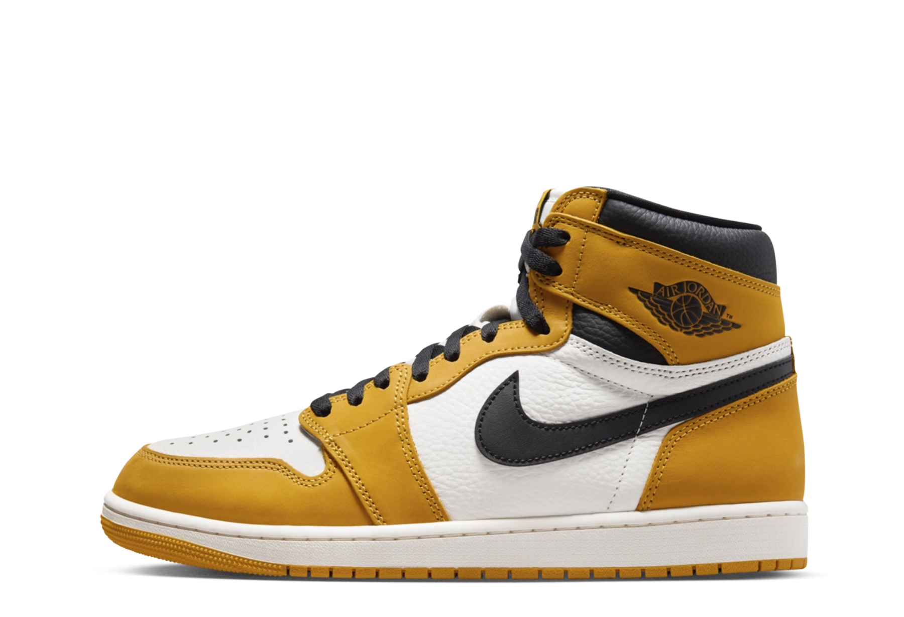 Air Jordan 1 Retro High OG 'Yellow Ochre' (2024) Yellow Ochre/Black/Sail sneaker – authenticated on KLEKT