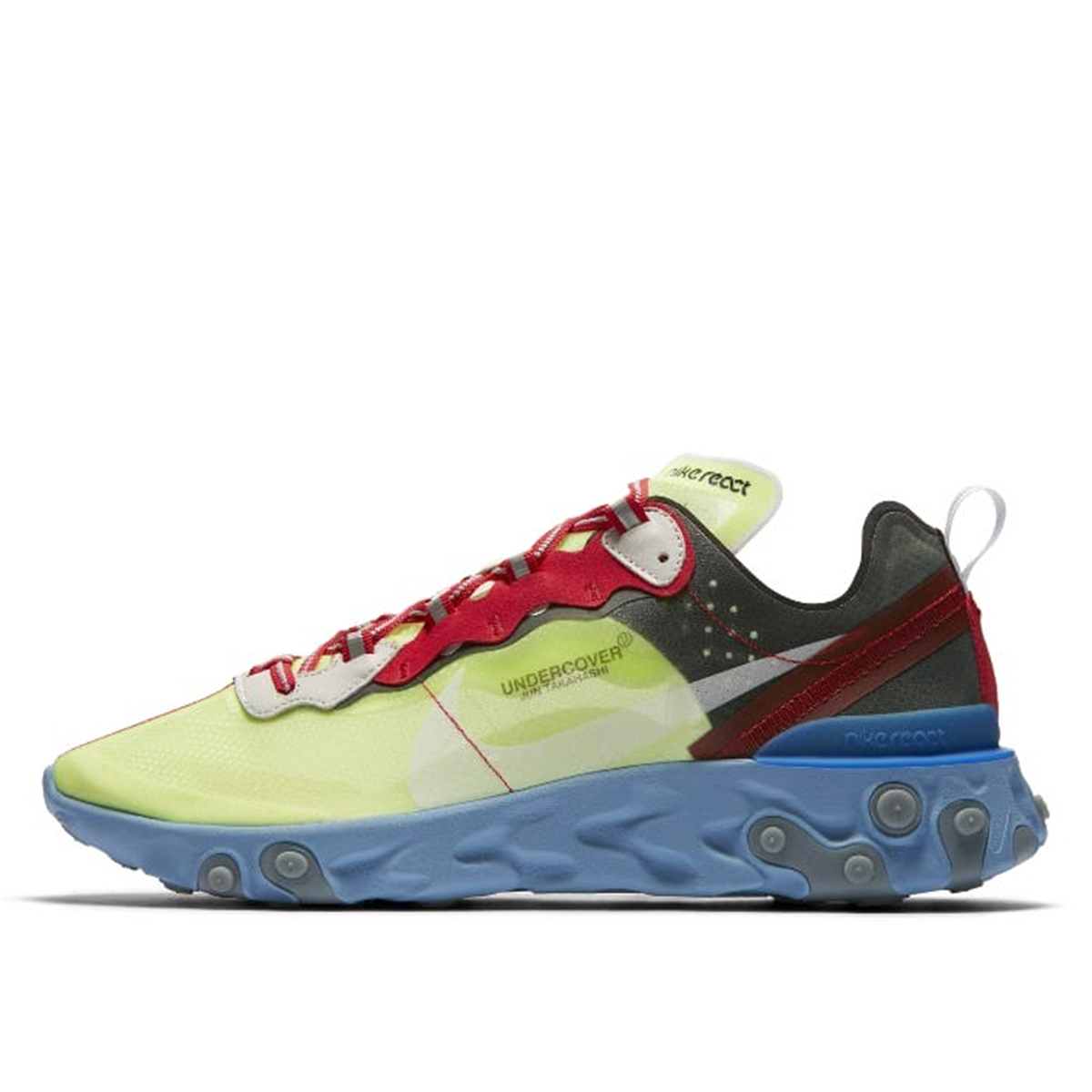 Nike x Undercover React Element 87 Volt Red (2018) sneaker – authenticated on KLEKT