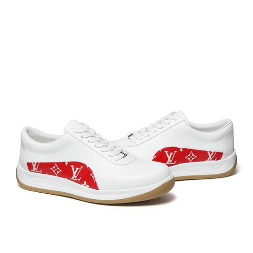 Louis Vuitton x Supreme Sport Monogram LV Sneaker White Red (FW17)