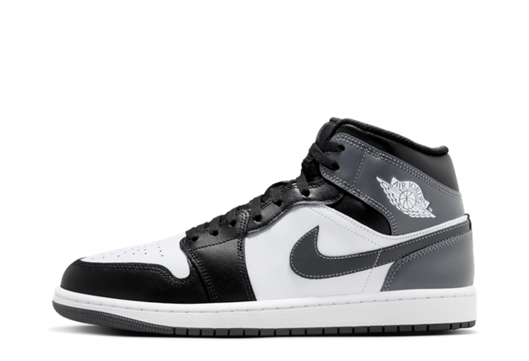 Air Jordan 1 Mid 'Iron Grey' (2024) Black/Grey/White sneaker – authenticated on KLEKT