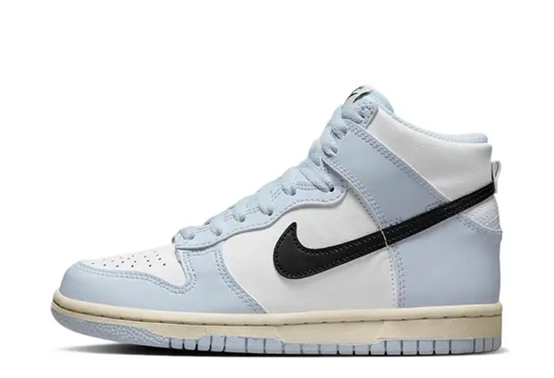 Nike Dunk High GS Aluminum (2022) SUMMIT WHITE/FOOTBALL GREY/BLACK sneaker – authenticated on KLEKT