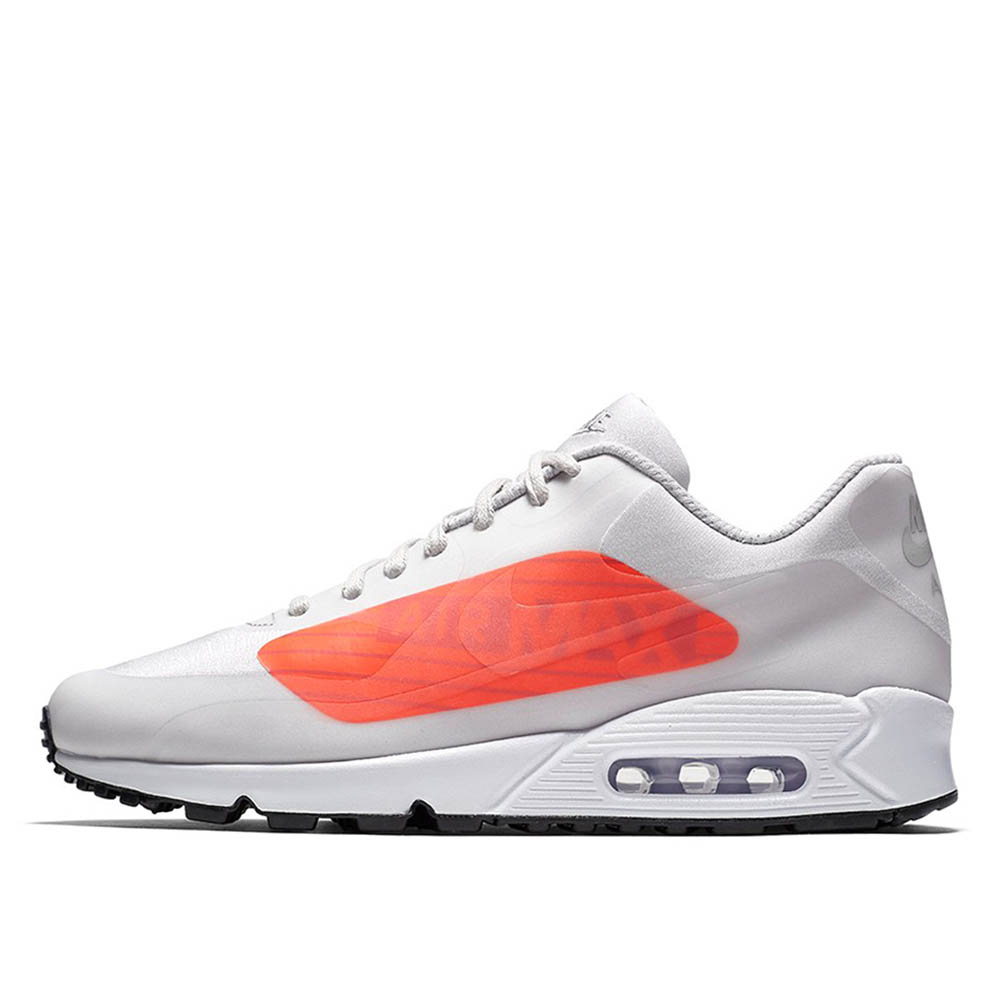 Nike Air Max 90 NS GPX NikeLab Neutral grey/Bright Crimson Big Logo sneaker – authenticated on KLEKT