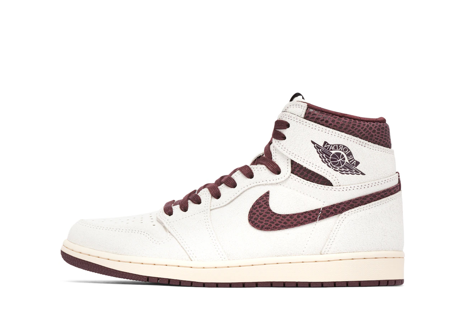 Air Jordan x A Ma Maniere 1 High OG 'Burgundy Sail' (2021) SAIL/BURGUNDY CRUSH sneaker – authenticated on KLEKT