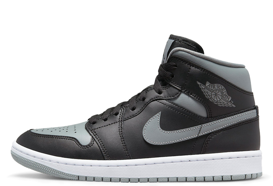 Air Jordan 1 Mid WMNS 'Shadow' (2022) black/grey sneaker – authenticated on KLEKT