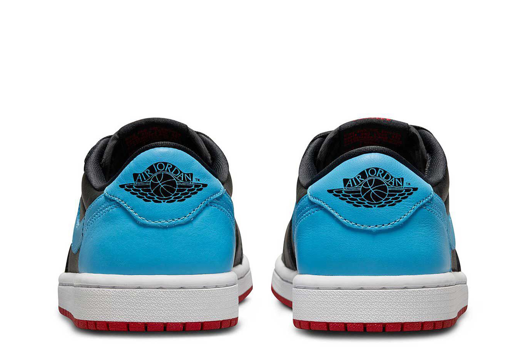 Air Jordan 1 Low OG WMNS 'UNC to Chicago' (2023) Black/Dark Powder Blue-Gym Red sneaker – authenticated on KLEKT