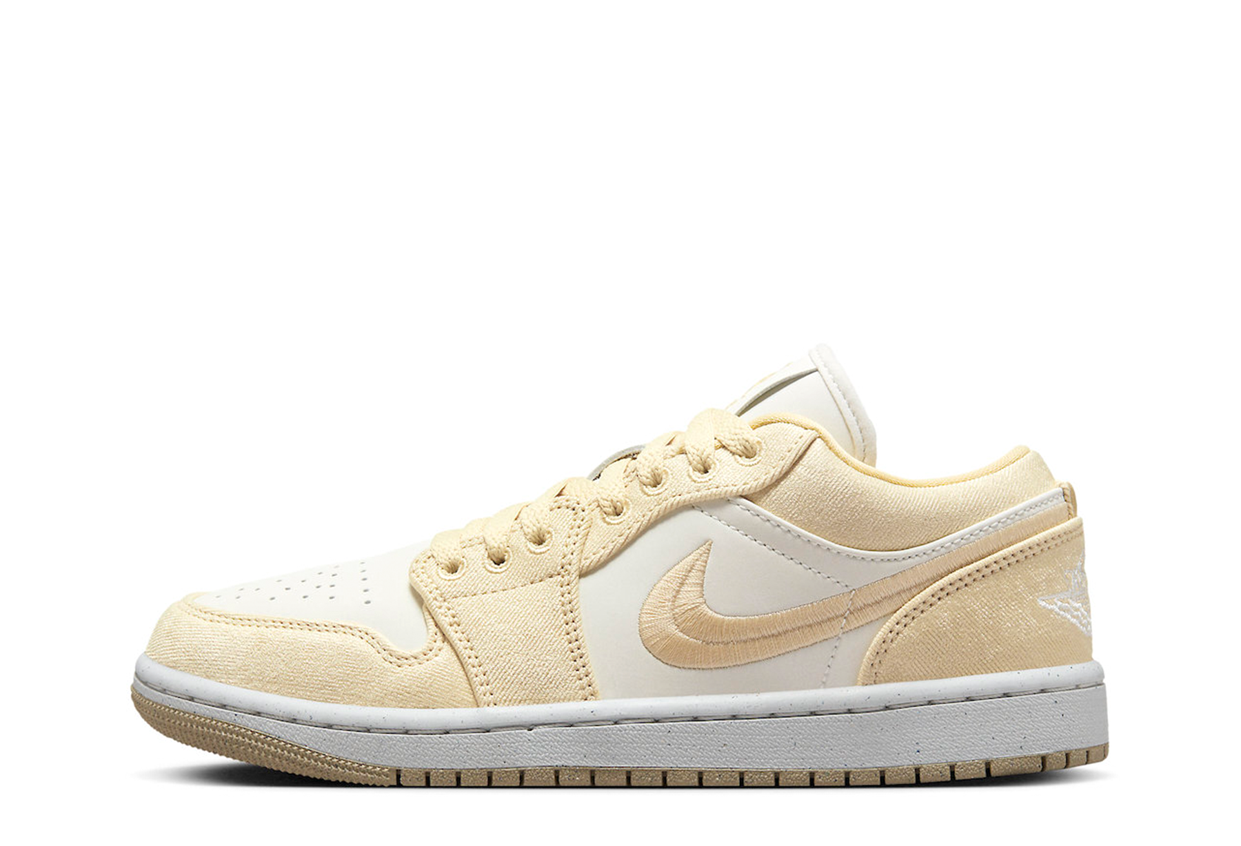 Air Jordan 1 Low SE WMNS 'Canvas' (2023) Team Gold/Sail sneaker – authenticated on KLEKT
