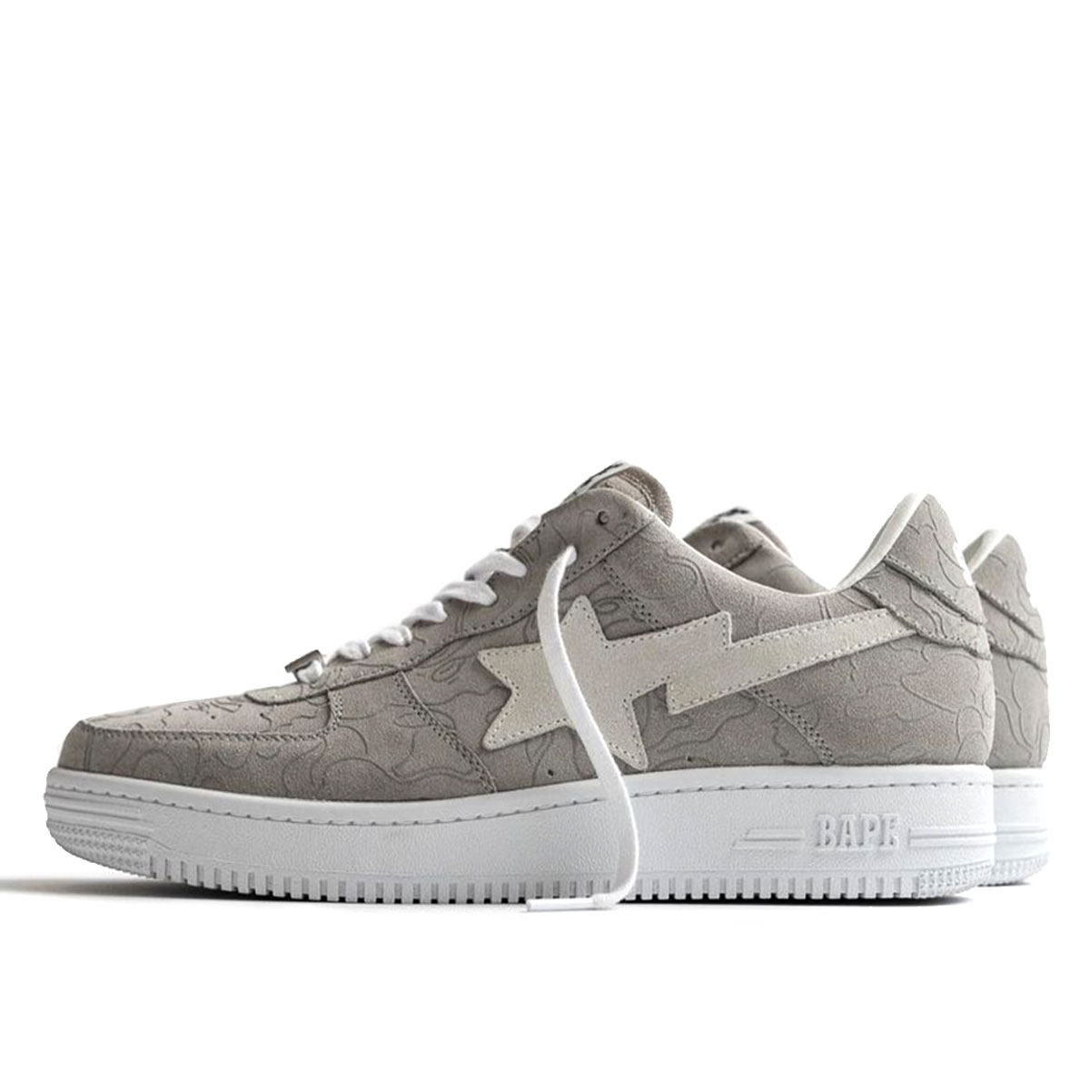 Bape x Solebox Bape Sta Light Grey (2021) GREY/LIGHT GREY/WHITE sneaker – authenticated on KLEKT