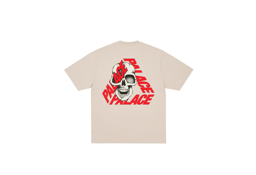 Palace P3 Skull T-Shirt 'Stoney Grey' (SS25) – authenticated on KLEKT