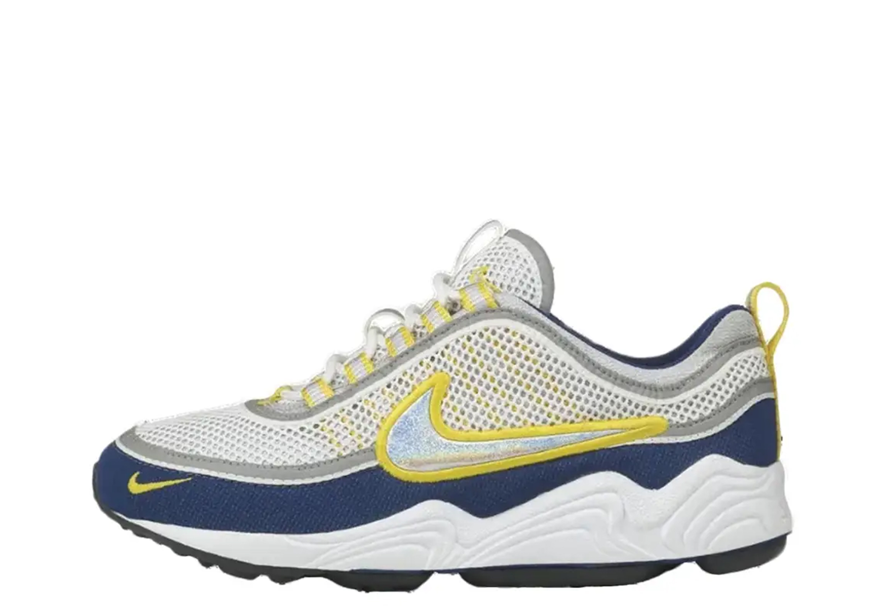 Nike Air Zoom Spiridon OG 'Deep Royal Blue Yellow Strike' (2025) SILVER sneaker – authenticated on KLEKT