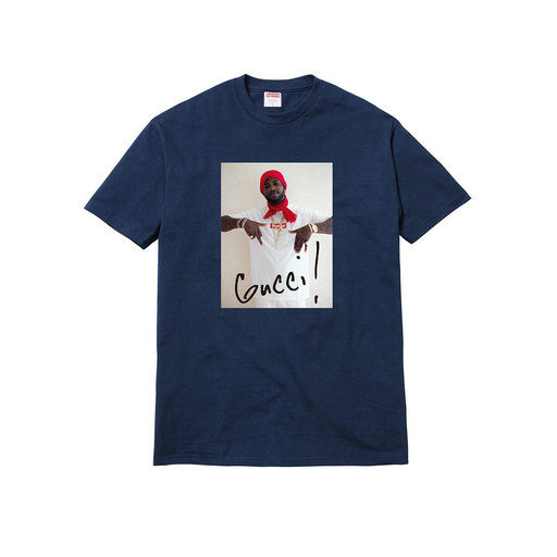 Supreme Gucci Mane T-Shirt Tee Navy (FW16)