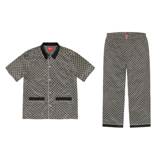Supreme Satin Pajama Set Black (SS20)