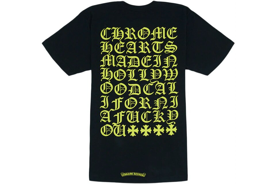 Chrome Hearts Made In Hollywood T-shirt Black BLACK sneaker – authenticated on KLEKT