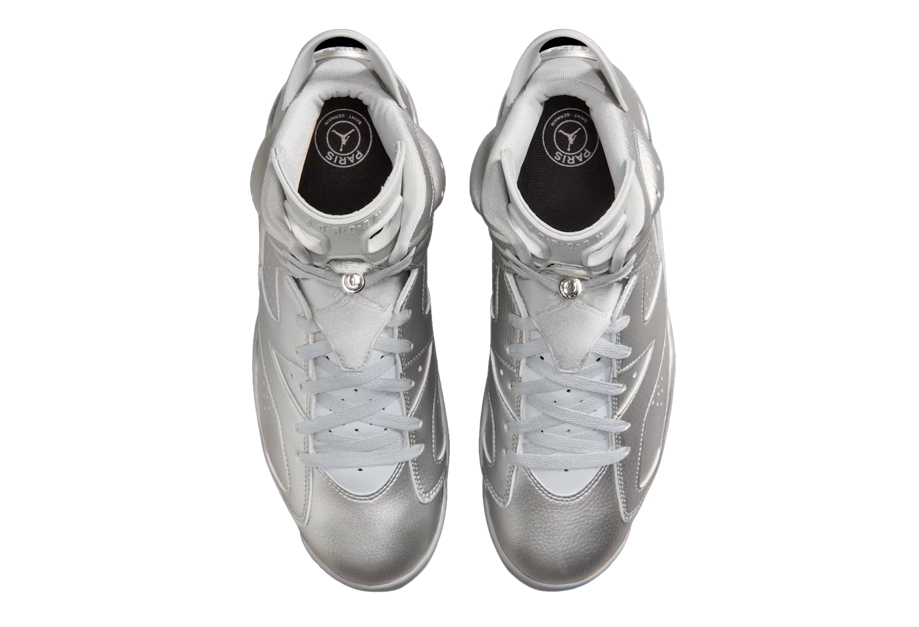 Air Jordan x PSG 6 Retro 'Metallic Silver' (2026) Metallic Silver sneaker – authenticated on KLEKT
