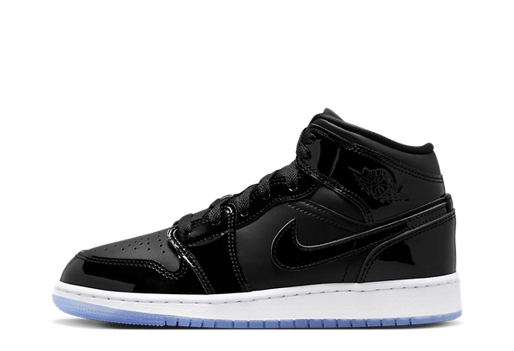 Air Jordan 1 Mid GS 'Space Jam' (2023) Black/Dark Concord/White sneaker – authenticated on KLEKT