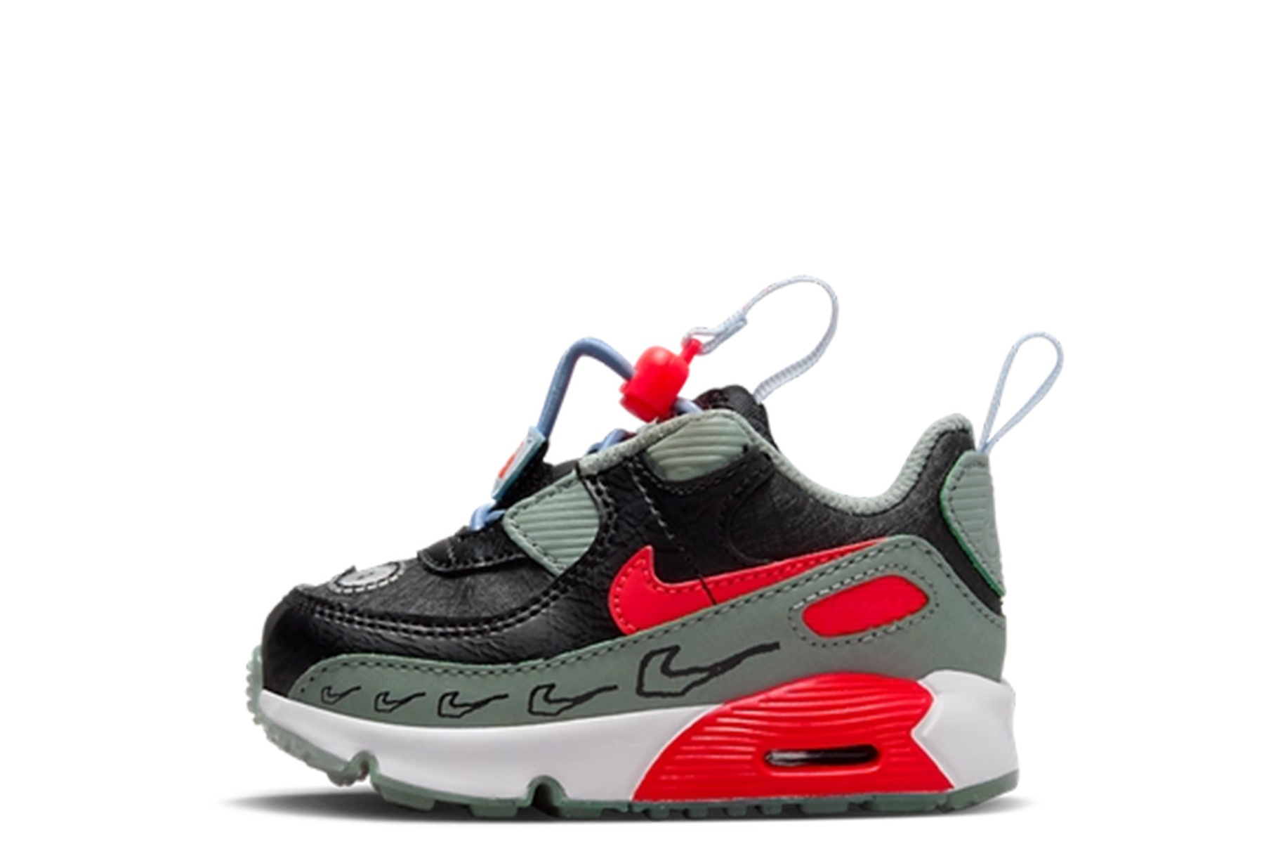 Nike Air Max 90 Toggle SE TD 'Just Do It' (2023) Black/Mica Green/Blue Tint/Bright Crimson sneaker – authenticated on KLEKT