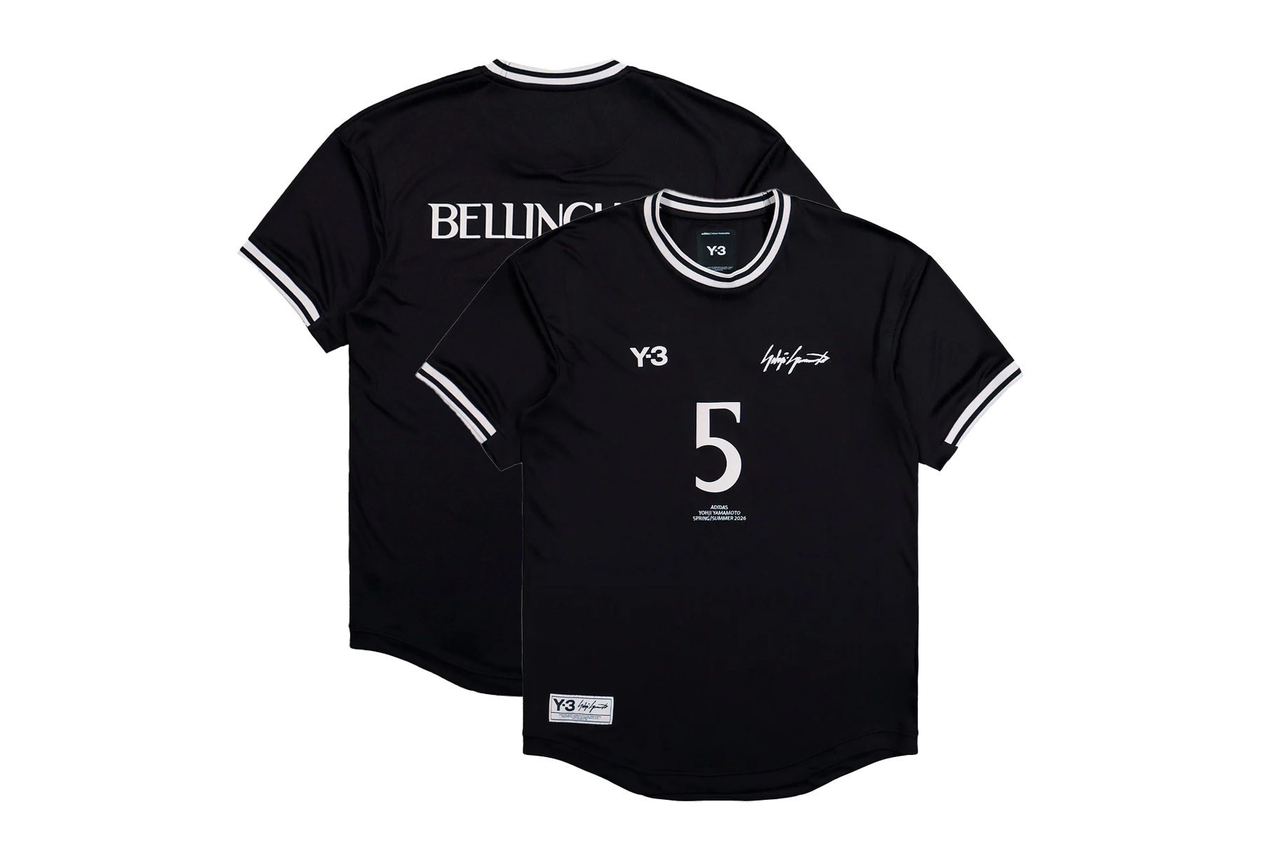 Adidas Y-3 Football Jersey 'Bellingham' (2026) Black/White sneaker – authenticated on KLEKT