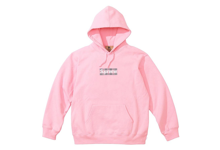 Supreme x Burberry® Box Logo Hooded Sweatshirt Pink (SS22) PINK sneaker – authenticated on KLEKT