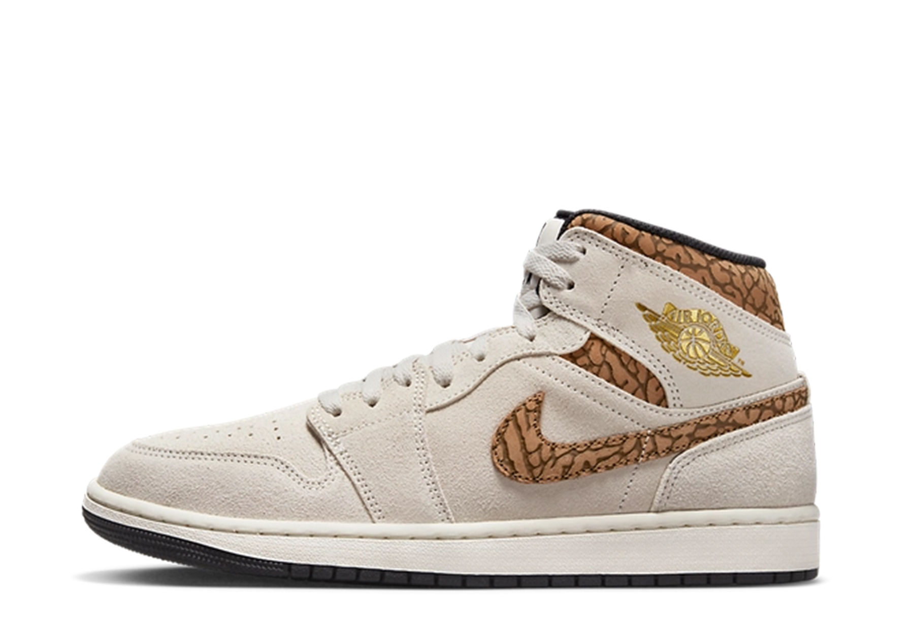 Air Jordan 1 Mid SE 'Brown Elephant' (2023) Light Orewood Brown/Metallic Gold/Light British Tan sneaker – authenticated on KLEKT