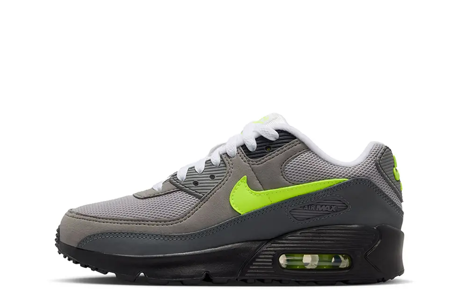 Nike Air Max 90 OG GS 'Neon' (2026) GREY sneaker – authenticated on KLEKT