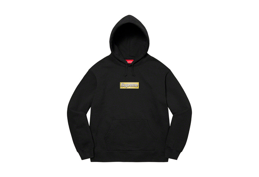 Supreme Bling Box Logo Hooded Sweatshirt Black (SS22) BLACK sneaker – authenticated on KLEKT