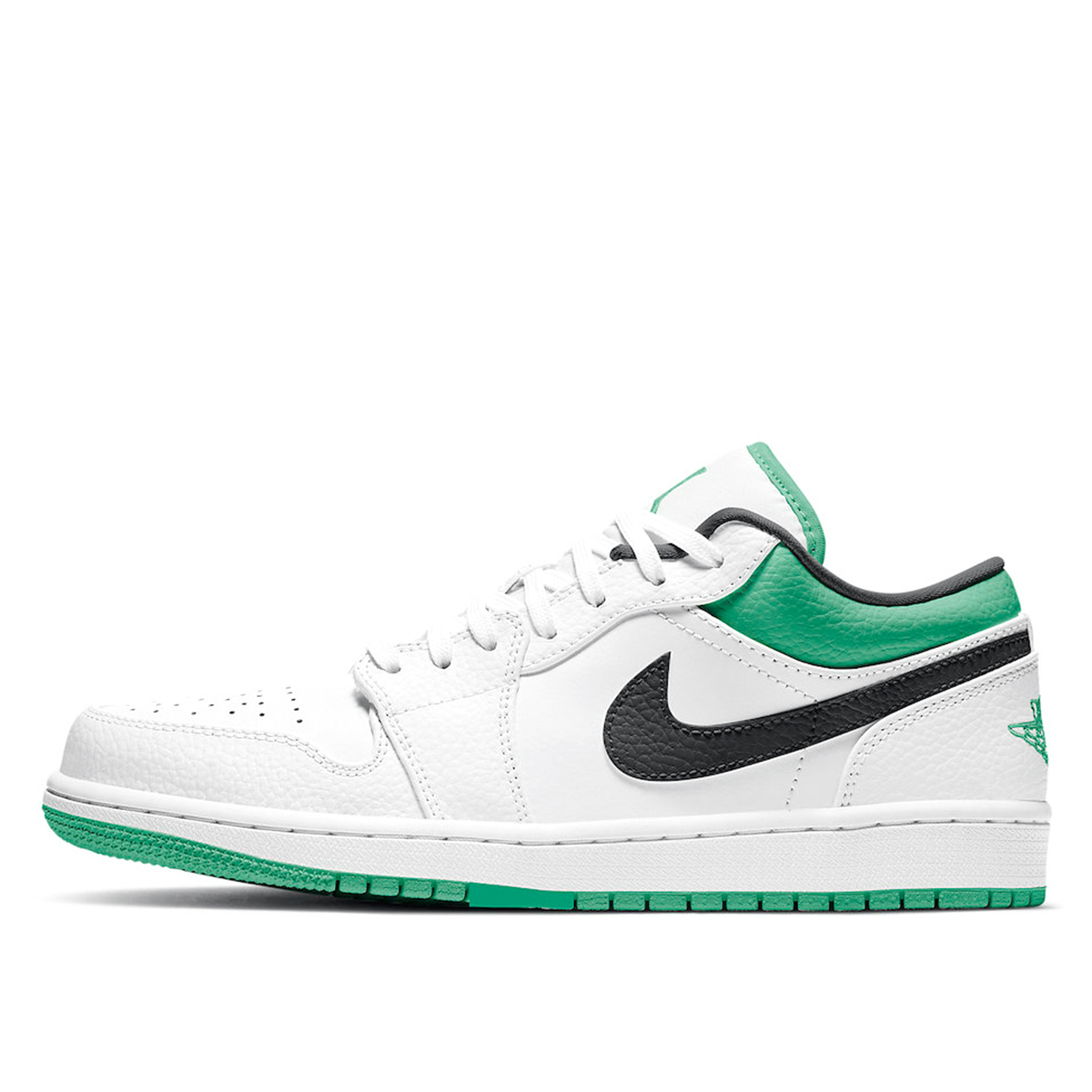 Air Jordan 1 Low White Lucky Green Black (2020) WHITE/LUCKY GREEN/BLACK sneaker – authenticated on KLEKT
