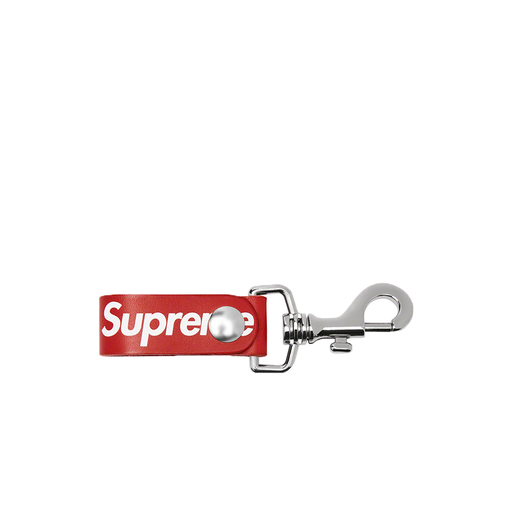 Supreme Leather Key Loop Red (SS21) Brand New