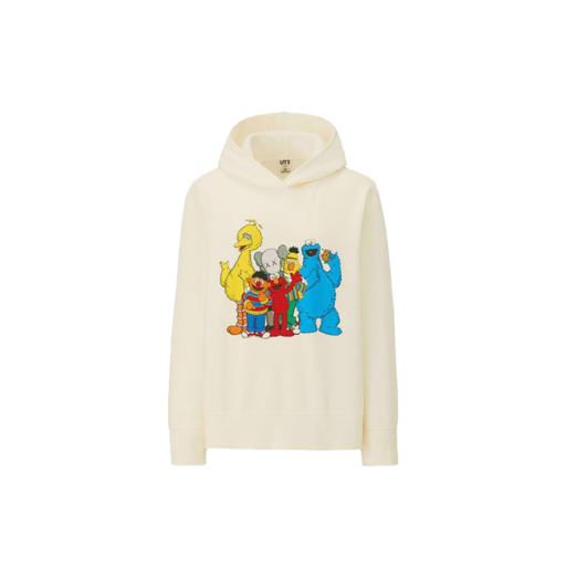 Kaws x Uniqlo x Sesame Street Group #2 Hoodie (US Womens Sizing) Natural (FW18)