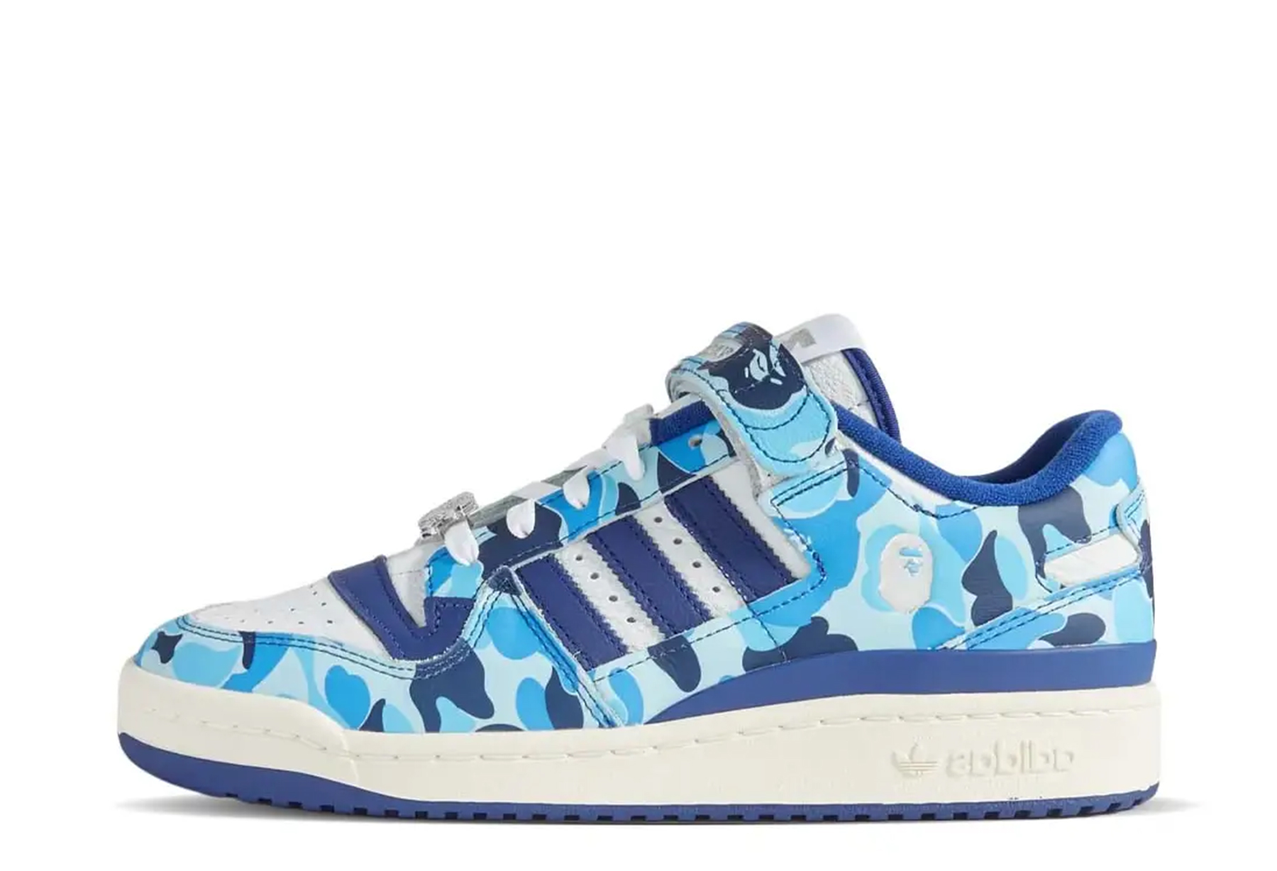 Adidas x BAPE Forum Low 30th Anniversary Blue (2023) BLUE CAMO sneaker – authenticated on KLEKT