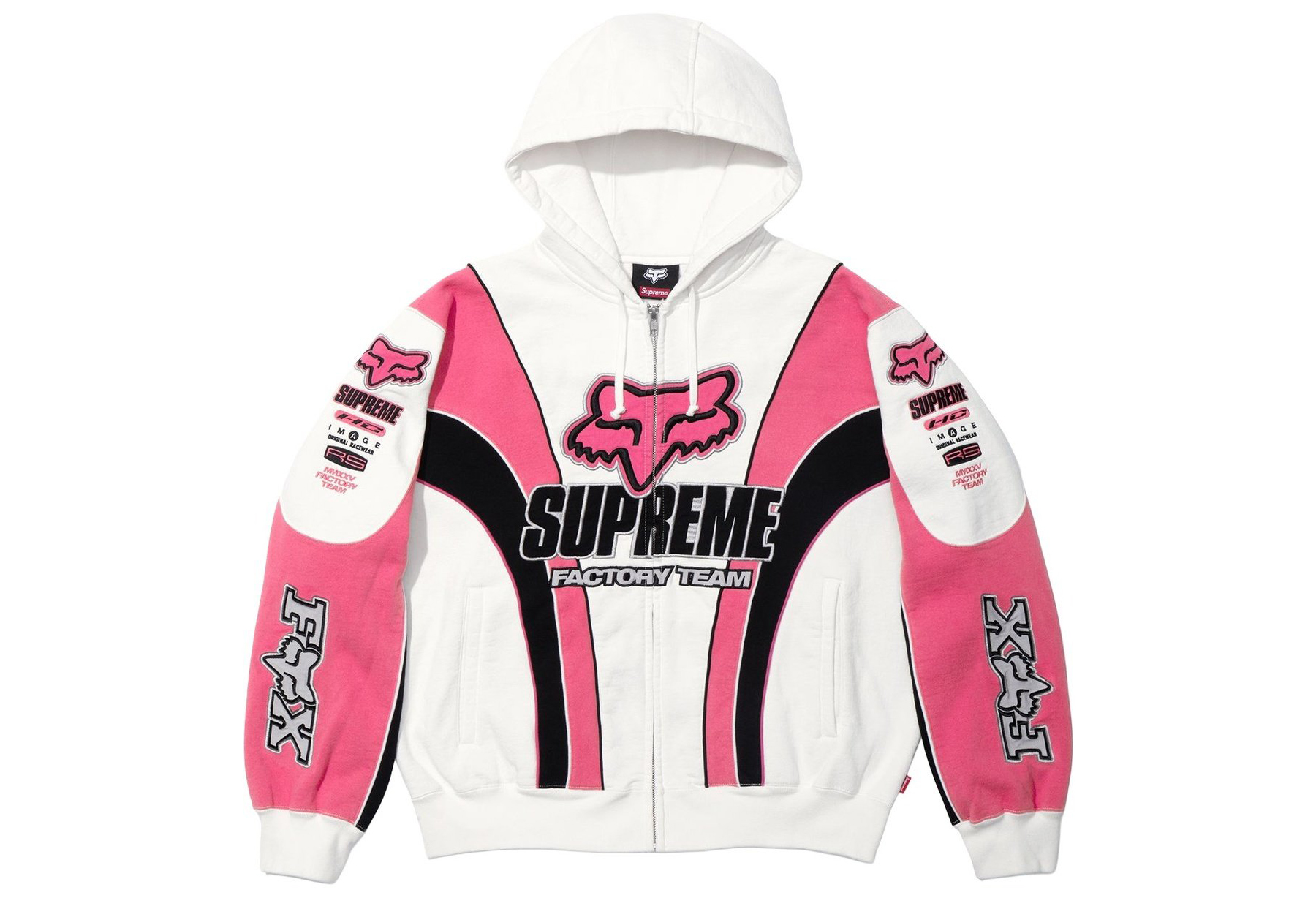 Supreme x Fox Racing Zip Up Hooded Sweatshirt 'White' (FW25) WHITE sneaker – authenticated on KLEKT