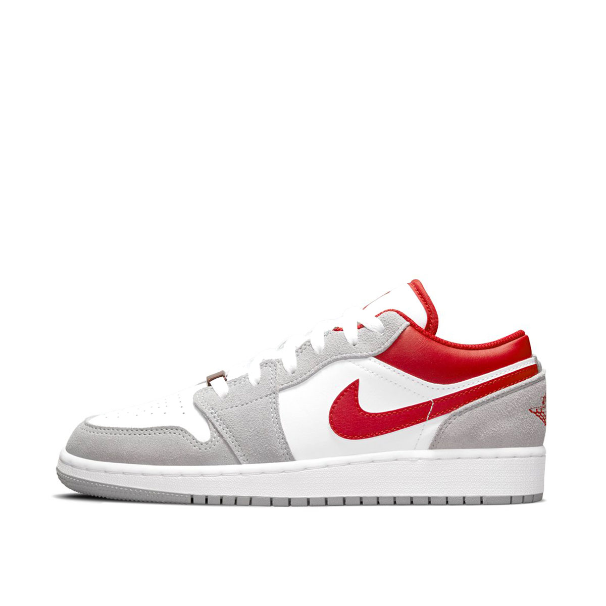 Air Jordan 1 Low SE Light Smoke Grey Gym Red (GS) (2021) LIGHT SMOKE GREY/WHITE/GYM RED sneaker – authenticated on KLEKT