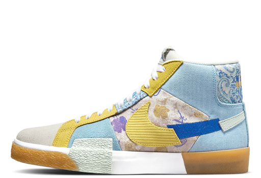 Nike SB Zoom Blazer Mid Premium Paisley Boarder Blue	(2022)