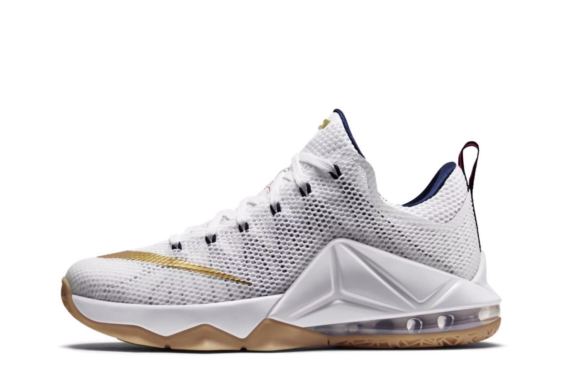Nike Lebron 12 Low 'White Metallic Gold' sneaker – authenticated on KLEKT