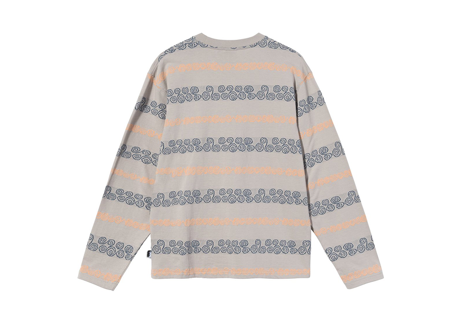 Stussy Swirl Stripe LS Crew Tan (FW21) TAN sneaker – authenticated on KLEKT