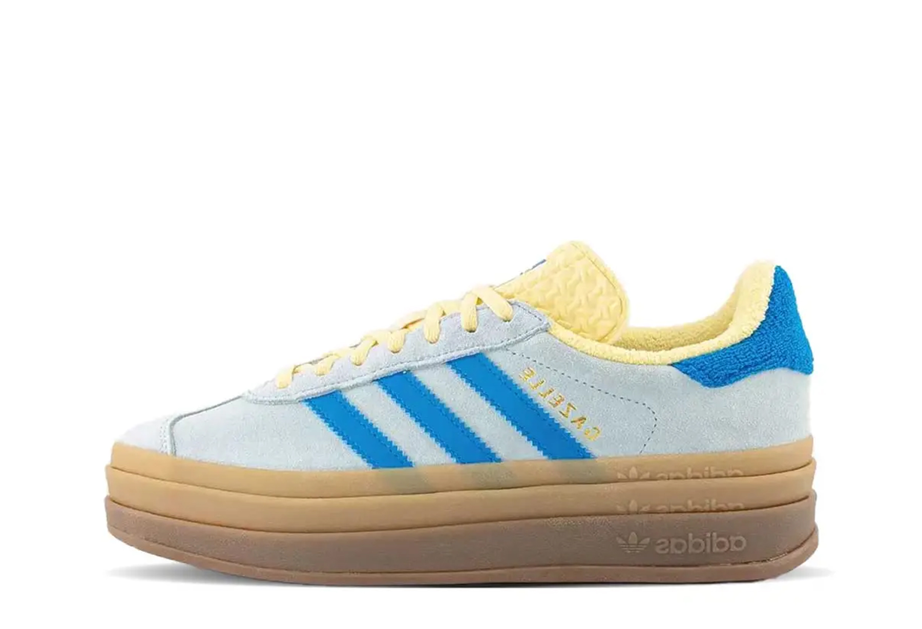 Adidas Gazelle Bold WMNS 'Almost Blue Yellow' (2024) ALMOST BLUE/YELLOW sneaker – authenticated on KLEKT