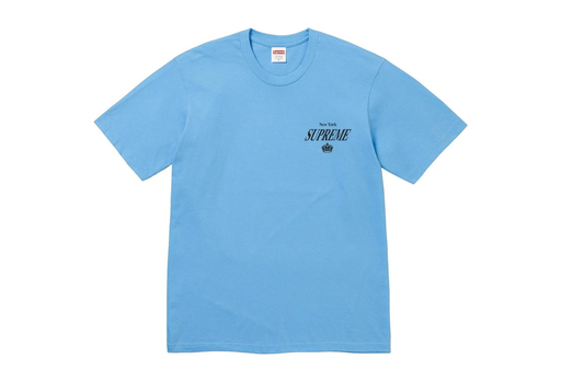 Supreme 4 Life Tee 'Bright Blue' (FW24) – authenticated on KLEKT