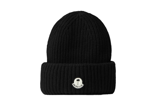 Palm Angles x Moncler Patched Ribbed Beanie Black/White (FW21)