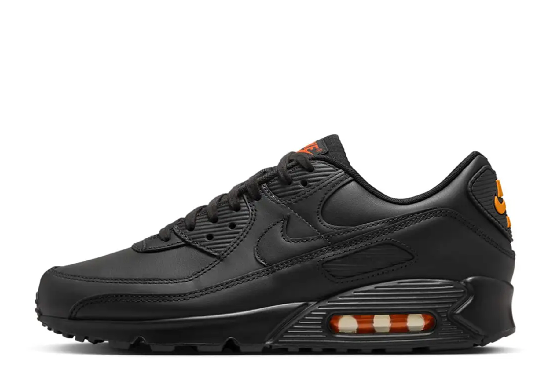 Nike Air Max 90 'Black Safety Orange' (2025) BLACK sneaker – authenticated on KLEKT