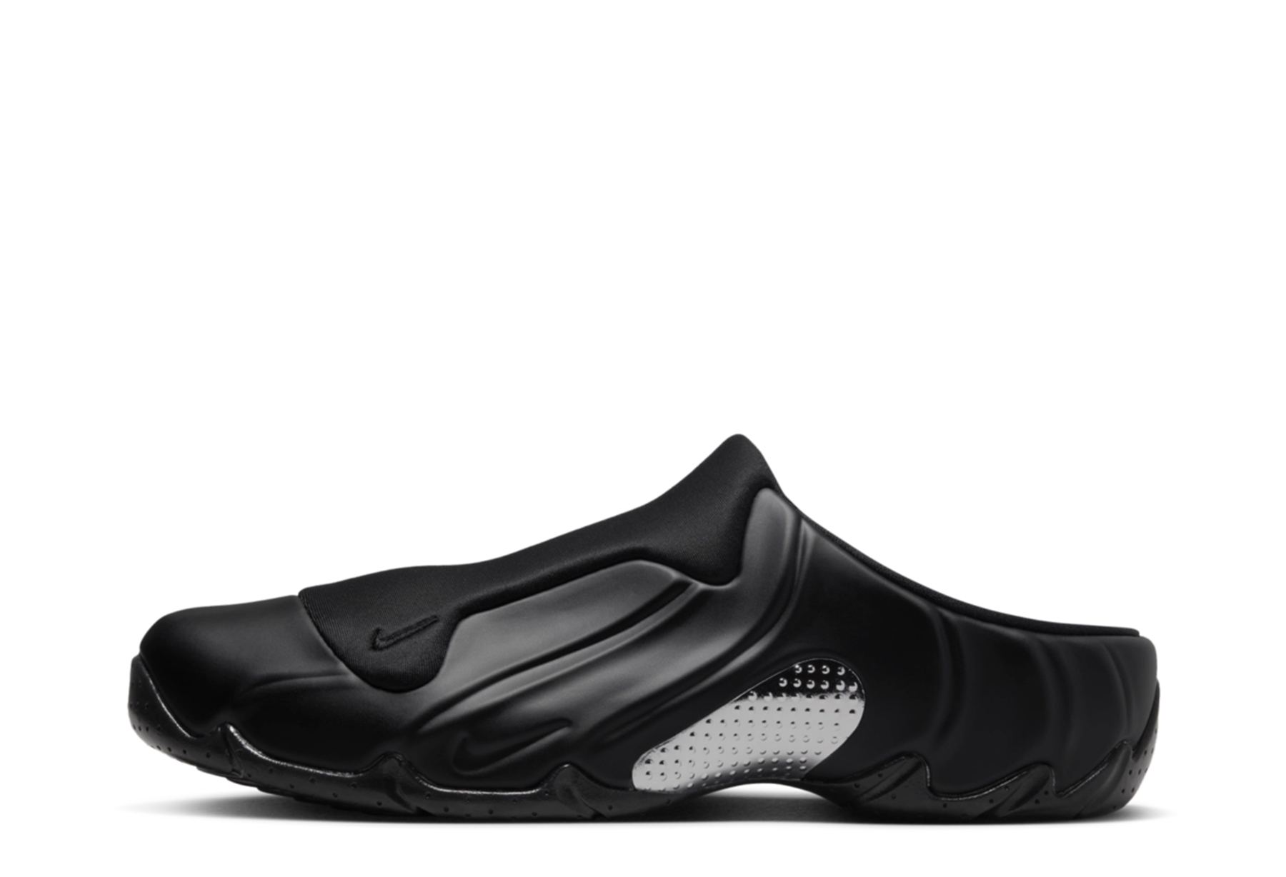 Nike Clogposite 'Black' (2024) Black/White/Metallic Silver sneaker – authenticated on KLEKT