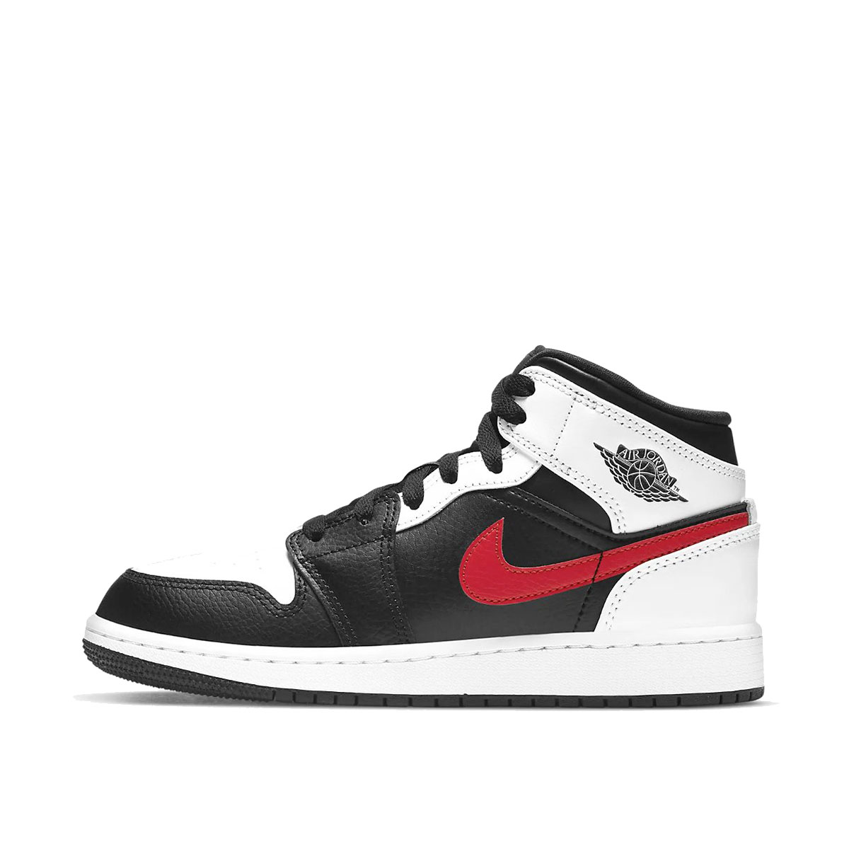 Air Jordan 1 Mid White Black Chile Red (GS) (2021) BLACK/CHILE RED-WHITE sneaker – authenticated on KLEKT