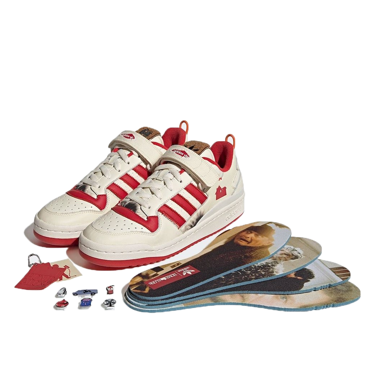 Adidas x Home Alone Forum Low (2021) CREAM WHITE/COLLEGIATE RED/OFF WHITE sneaker – authenticated on KLEKT