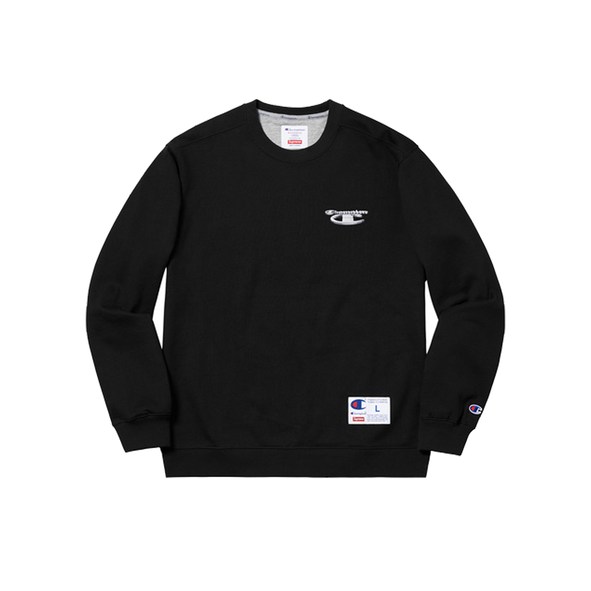 Supreme x Champion 3D Metallic Crewneck Sweatshirt Black (FW18) sneaker – authenticated on KLEKT