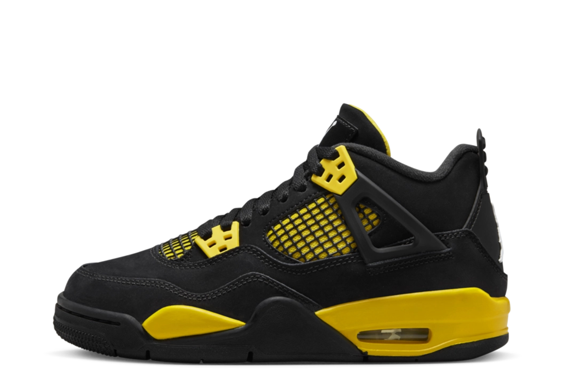 Air Jordan 4 Retro GS 'Thunder' (2023) Black/Tour Yellow sneaker – authenticated on KLEKT