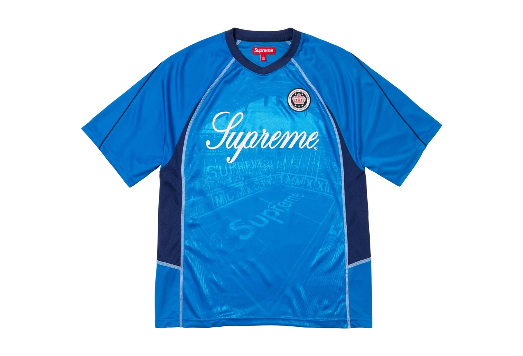Supreme Jacquard Soccer Jersey Blue (SS24) BLUE sneaker – authenticated on KLEKT