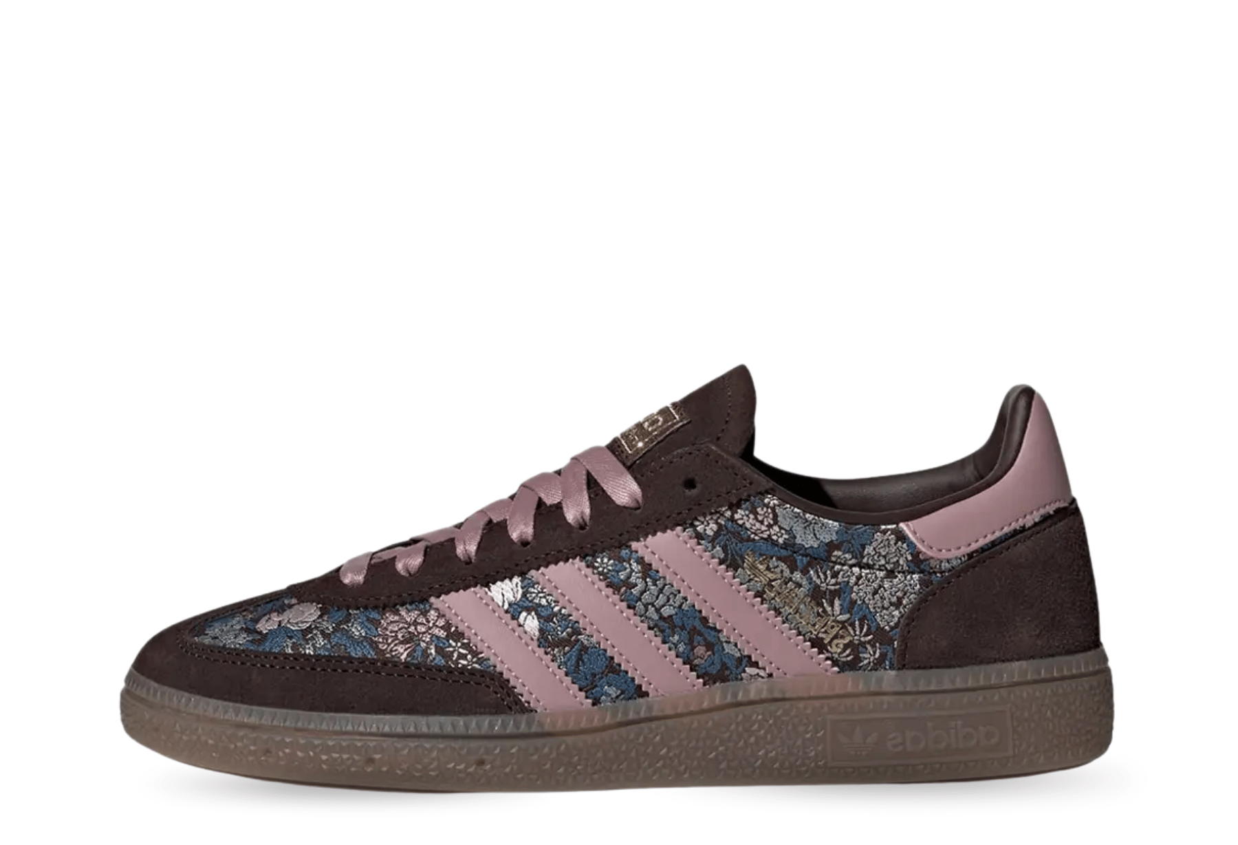 Adidas x Liberty London Handball Spezial WMNS 'Brown Multi' (2026) BROWN/MULTI-COLOR sneaker – authenticated on KLEKT
