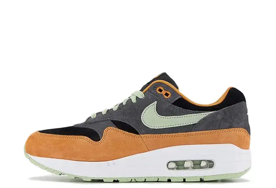 Nike Air Max 1 Premium 'Honeydew' - Ugly Duckling (2022) Anthracite/Honeydew/Black/Kumquat sneaker – authenticated on KLEKT