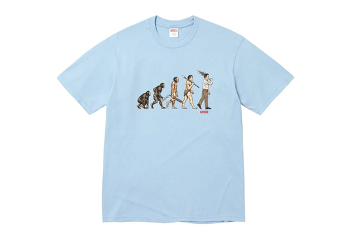 Supreme Evolution Tee 'Powder Blue' (SS26) – authenticated on KLEKT