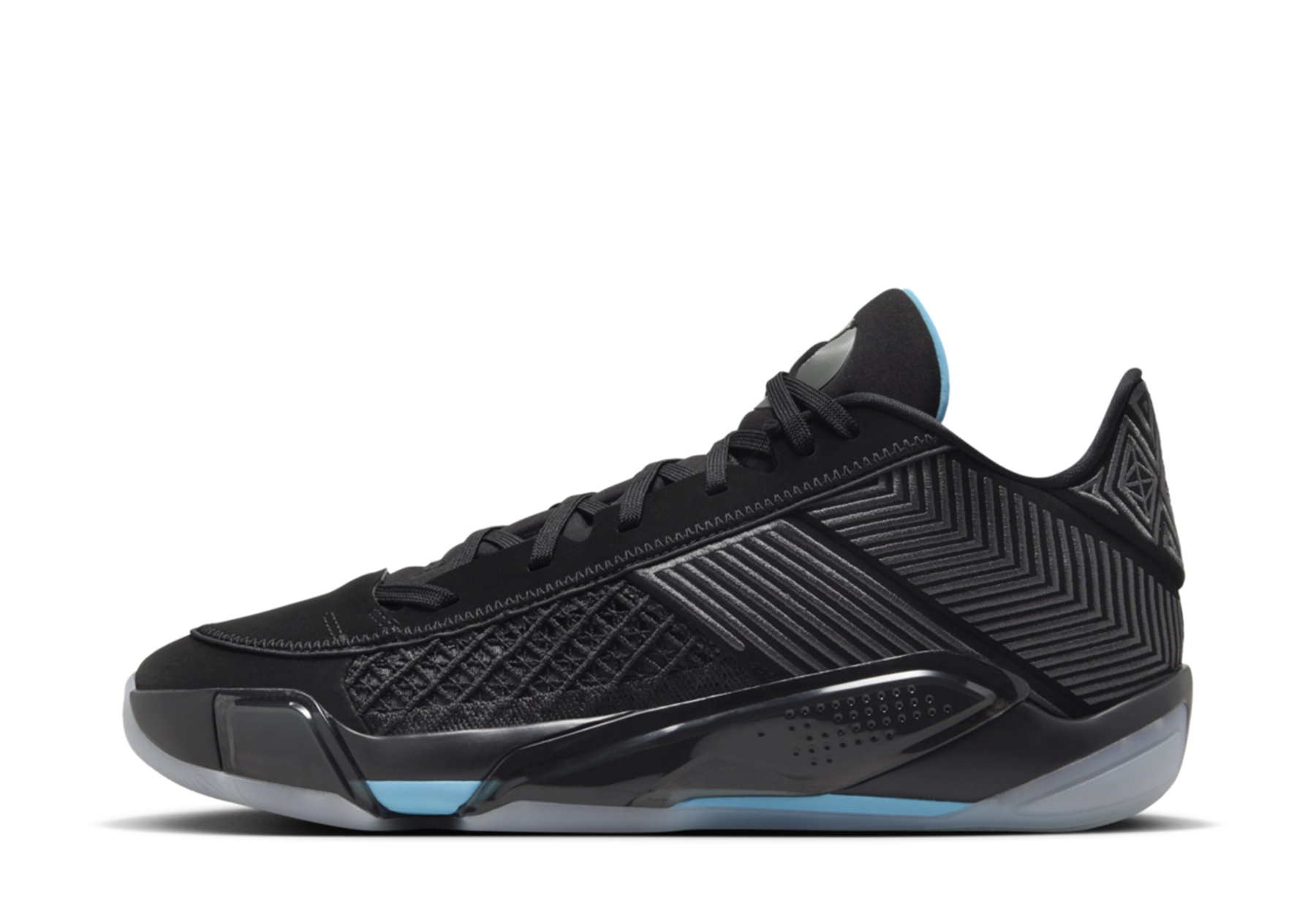 Air Jordan 38 Low 'Black University Blue' (2024) Black/University Blue sneaker – authenticated on KLEKT