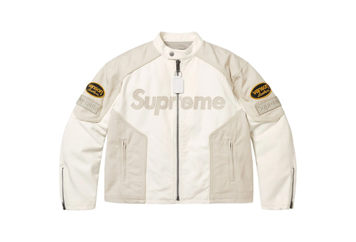 Supreme x Vanson Leather Cordura Cotton Jacket 'White' (SS25) – authenticated on KLEKT