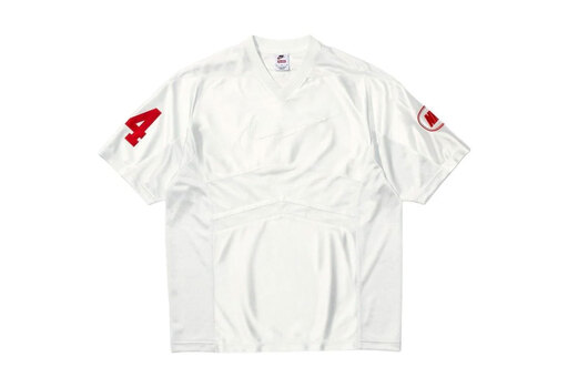 Supreme x Nike Football Jersey 'White' (FW26) – authenticated on KLEKT