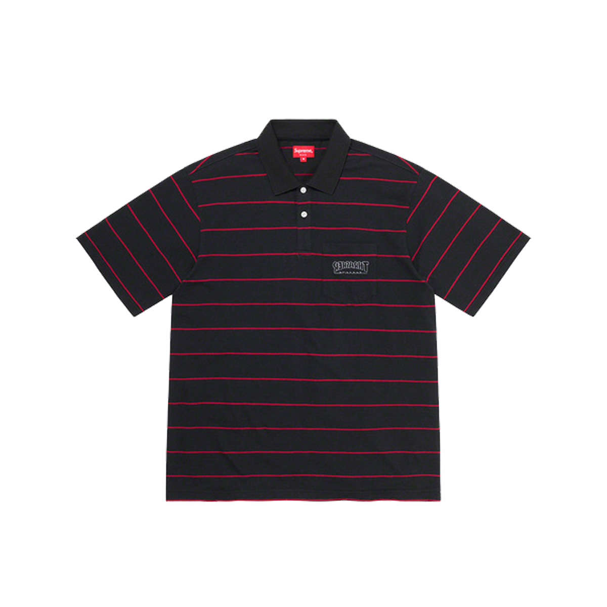 Supreme x Thrasher Stripe Polo Black (FW21) BLACK sneaker – authenticated on KLEKT